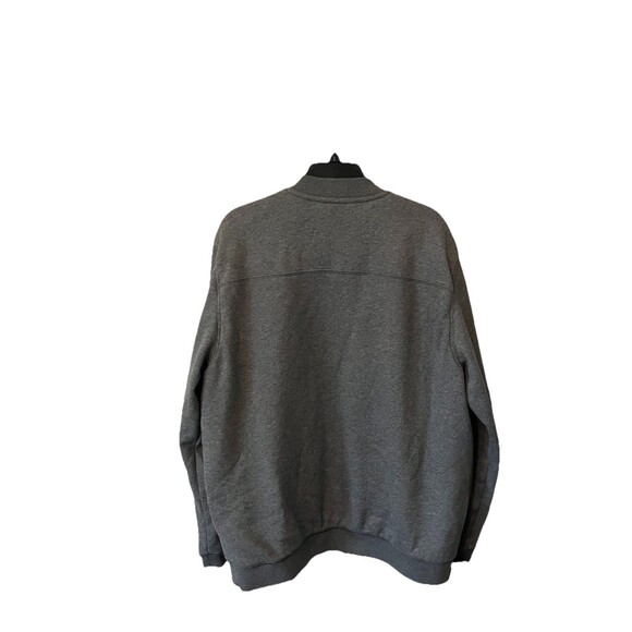 L.L. Bean Jacket Mens Size Large Tall Fleece Full Zip Lined Gray Pockets - Picture 3 of 8